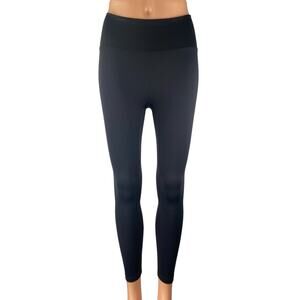 NEW Berlook Black Mid Rise Cinch Back Yoga Workout Athletic Leggings Pants Sz XS